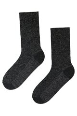 Тёплые блестящие носки чёрного цвета из шерсти альпака ALPAKAVILLASED цена и информация | Женские носки | 220.lv