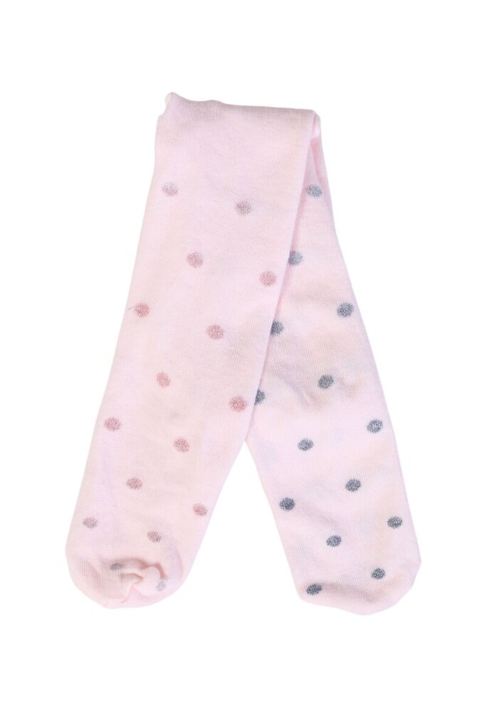 Elegantas zeķubikses ar spīdīgiem punktiņiem uz gaiši rozā fona no kokvilnas un viskozes maisījuma bērniem DIXIE cena un informācija | Zīdaiņu zeķes, zeķubikses, apakšveļa | 220.lv
