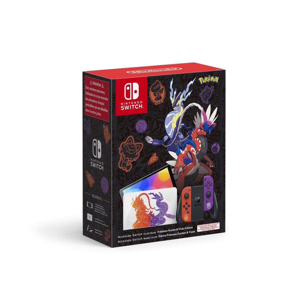 Nintendo Switch OLED Pokémon Scarlet & Violet Edition cena un informācija | Spēļu konsoles | 220.lv