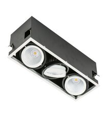Встраиваемый светильник Italux Vertico Triple GL7108-3/3X18W3000KWH+BL цена и информация | Монтируемые светильники, светодиодные панели | 220.lv