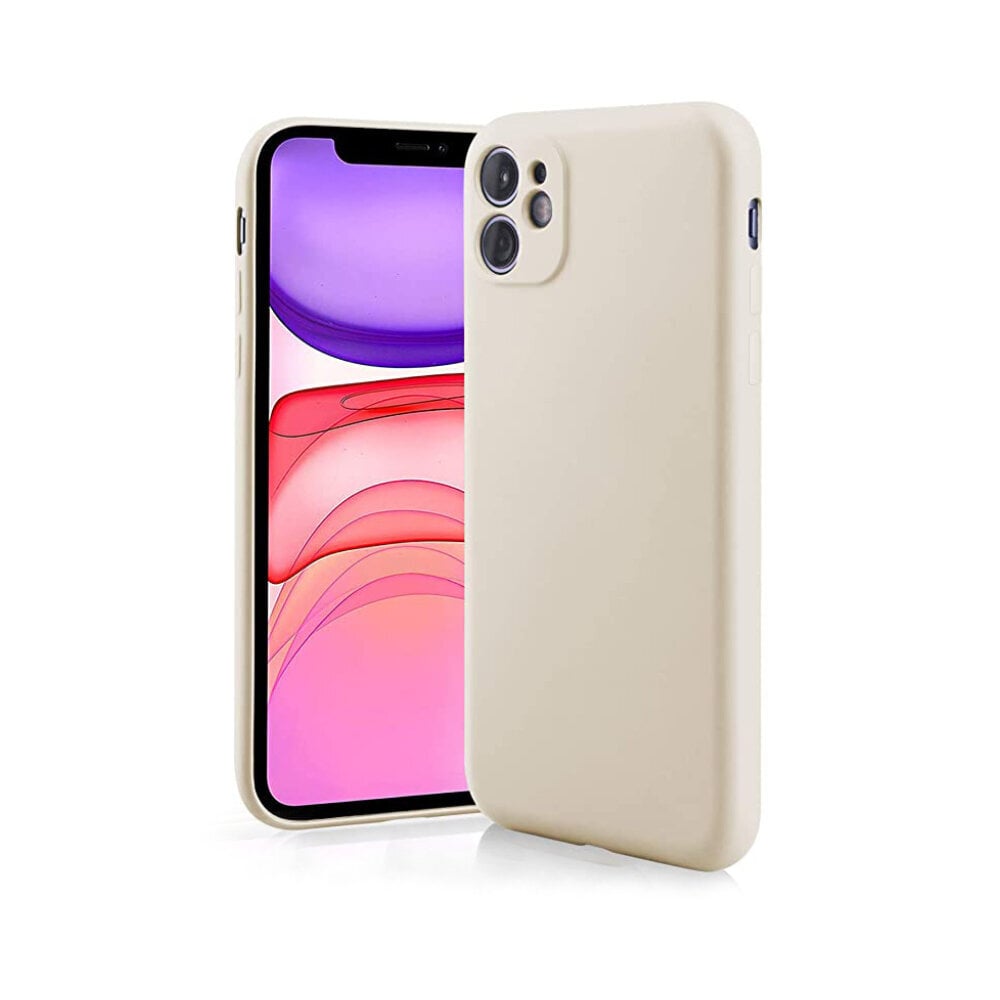 Silikona apvalks priekš iPhone 11 Pro Max (6,5″) – Balts цена и информация | Telefonu vāciņi, maciņi | 220.lv