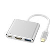 3 в 1 Адаптер USB-C Digital AV Multiport — Серебряный