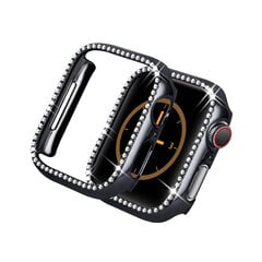 Чехол Diamond для Apple Watch — Чёрный 44mm цена и информация | Аксессуары для смарт-часов и браслетов | 220.lv