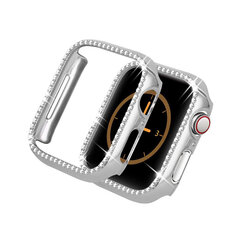 Чехол Diamond для Apple Watch — Серебряный 44mm цена и информация | Аксессуары для смарт-часов и браслетов | 220.lv