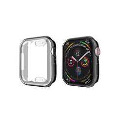 Силиконовый чехол для Apple Watch – Чёрный 42mm цена и информация | Аксессуары для смарт-часов и браслетов | 220.lv
