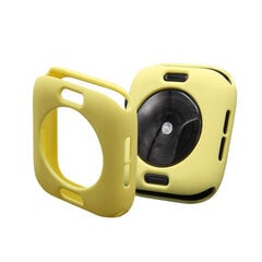 Силиконовый чехол для Apple Watch – Жёлтый 44mm цена и информация | Аксессуары для смарт-часов и браслетов | 220.lv