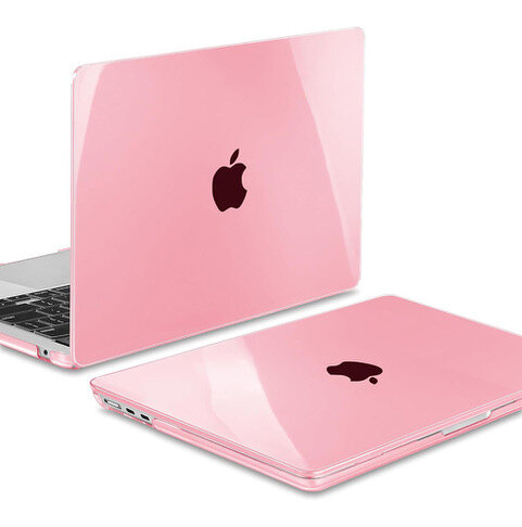MacBook Air M1 13″ (2020) Futrālis – Caurspīdīga Rozā cena un informācija | Portatīvo datoru dzesēšanas paliktņi un citi piederumi | 220.lv