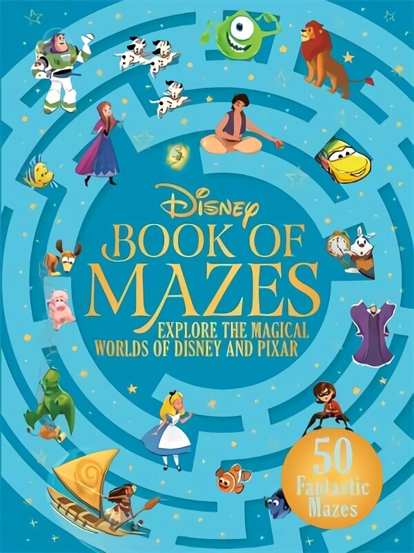 Disney Book of Mazes: Explore the Magical Worlds of Disney and Pixar through 50 fantastic mazes цена и информация | Grāmatas mazuļiem | 220.lv