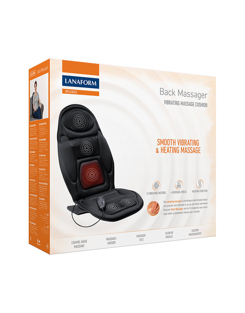 Muguras masieris- krēsla paliktnis Lanaform Back Massager cena un informācija | Masāžas ierīces | 220.lv