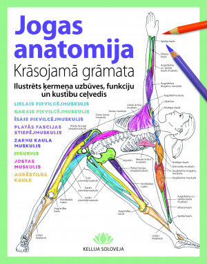 Jogas anatomija Krāsojamā grāmata cena un informācija | Krāsojamās grāmatas | 220.lv