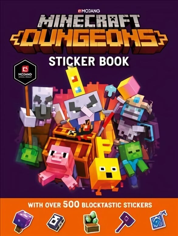 Minecraft Dungeons Sticker Book цена и информация | Grāmatas mazuļiem | 220.lv