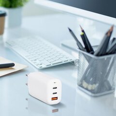 Зарядное устройство Forcell, 65 Вт, USB и 2x USB-C цена и информация | Зарядные устройства для телефонов | 220.lv