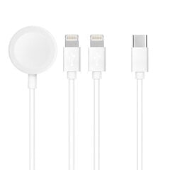 Beep USB-C Watch Charger 1m White cena un informācija | Viedpulksteņu un viedo aproču aksesuāri | 220.lv