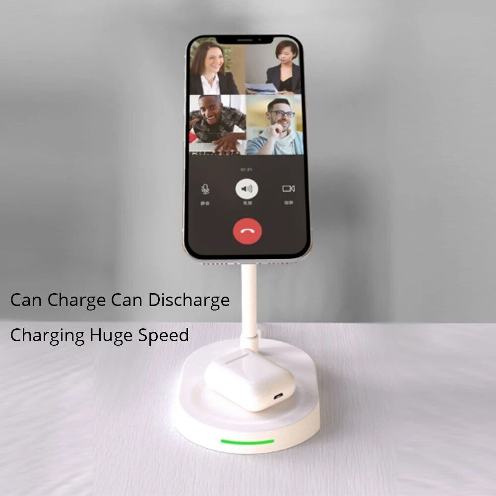 2in1 Bezvadu lādētājs ar MagSafe iPhone un AirPods (20W) – Balts cena un informācija | Lādētāji un adapteri | 220.lv