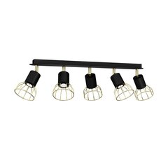 Milagro Ceiling lamp Dante Black / Gold 5x mini GU10 цена и информация | Потолочный светильник | 220.lv