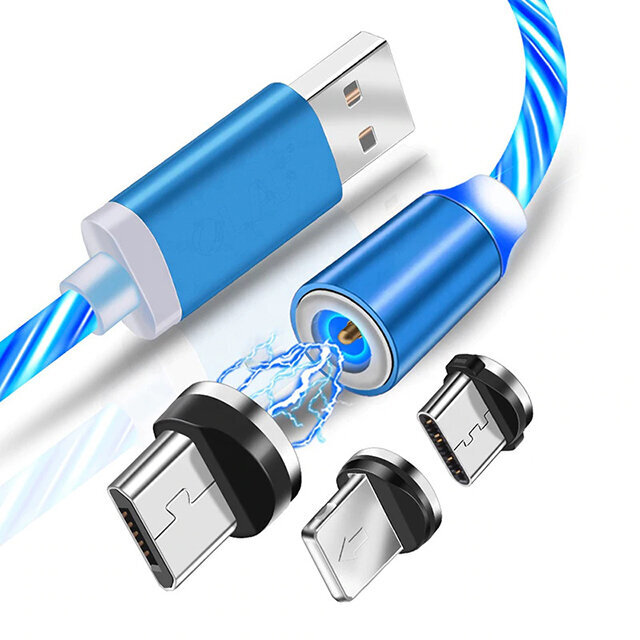 LED Vads USB-Lightning (Balts) cena un informācija | Savienotājkabeļi | 220.lv