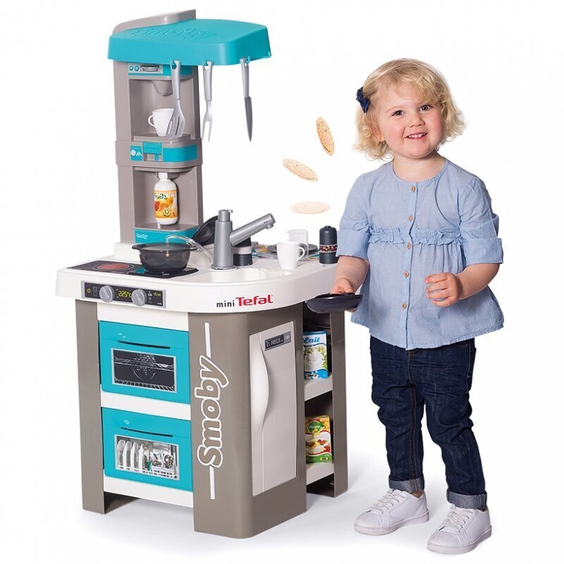 Rotaļu burbuļu virtuve Smoby Mini Tefal Studio, 28 aksesuāri cena un informācija | Rotaļlietas meitenēm | 220.lv