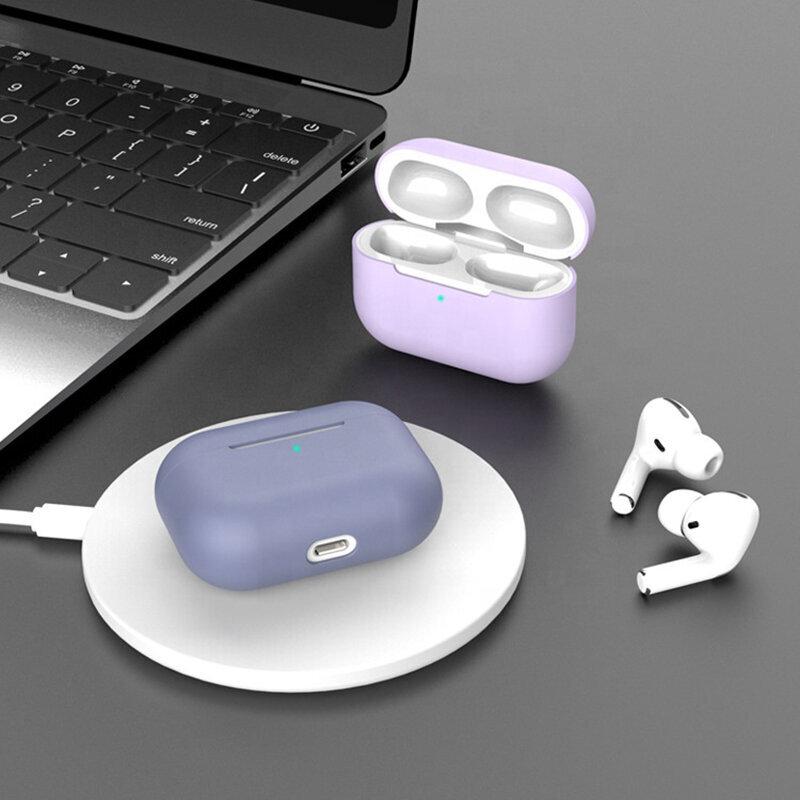 Silikona apvalks priekš Airpods Pro – Lavender Ash cena un informācija | Austiņas | 220.lv