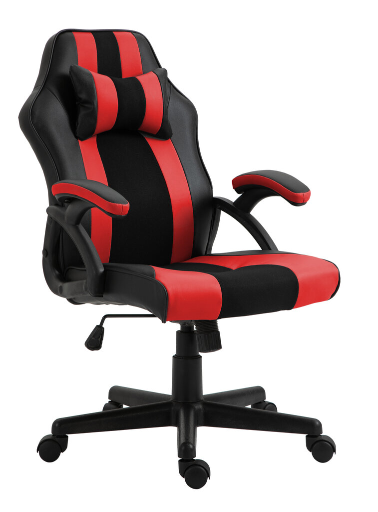 Spēļu krēsls Aston, melns-sarkans cena un informācija | Biroja krēsli | 220.lv
