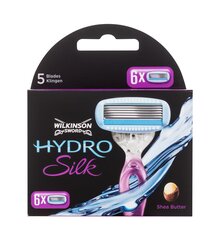 Skūšanās asmeņi sievietēm Wilkinson Sword Hydro Silk, 6 gab cena un informācija | Skūšanās piederumi, kosmētika | 220.lv