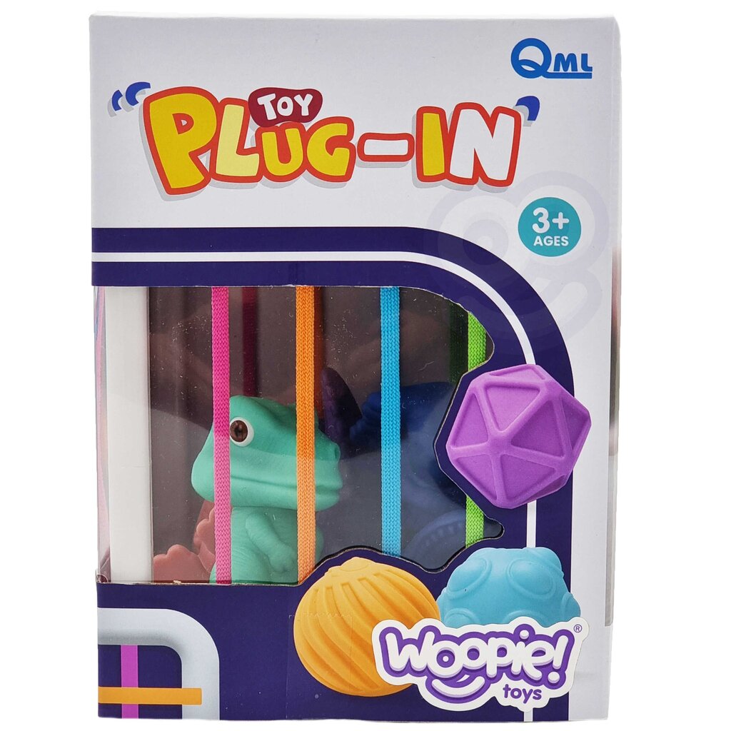 Woopie Elastīgs sensoro kubu šķirotājs bērniem Krāsainie dinozauri 6 gab. cena un informācija | Attīstošās rotaļlietas | 220.lv