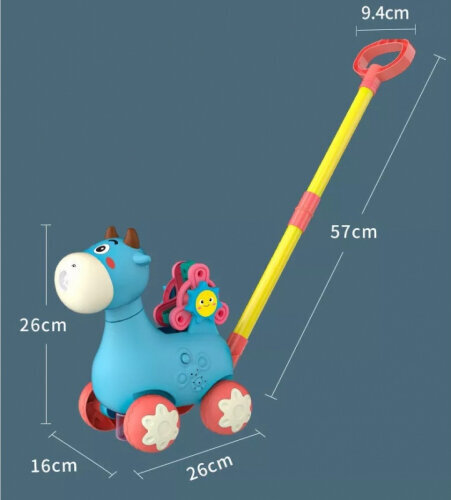 Woopie Fudge stumšanas stienis ar skaņu un ziliem ziepju burbuļiem cena un informācija | Rotaļlietas zīdaiņiem | 220.lv