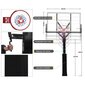 Stacionārs basketbola statīvs Bilaro Fremont 180x105cm цена и информация | Basketbola statīvi | 220.lv