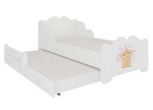 Bērnu gulta Ximena II Bears 160x80cm cena un informācija | Bērnu gultas | 220.lv