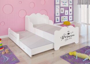 Bērnu gulta Ximena II Princess Black 160x80cm cena un informācija | Bērnu gultas | 220.lv