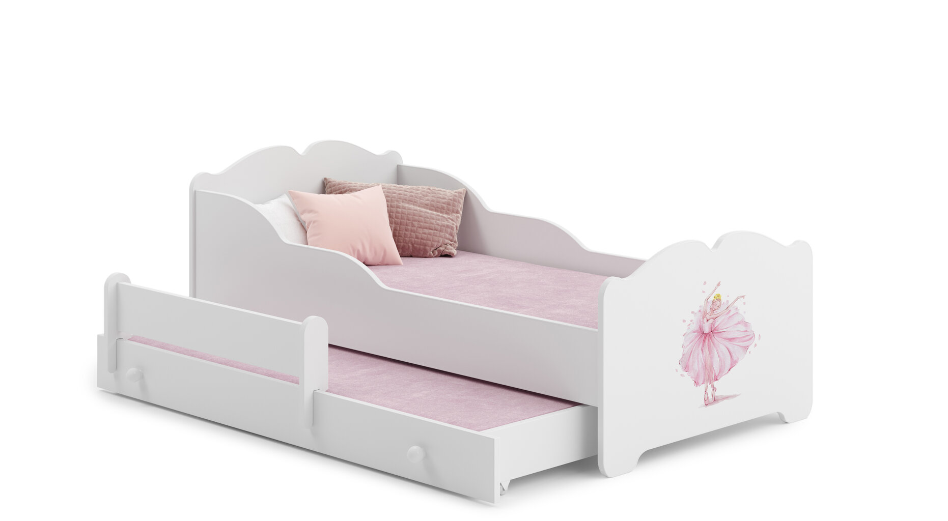 Bērnu gulta Ximena II Ballerina 160x80cm цена и информация | Bērnu gultas | 220.lv