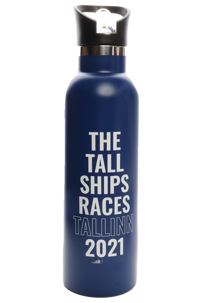 Dzeramā pudele zilā krāsā The Tall Ships Races 2021 цена и информация | Ūdens pudeles | 220.lv