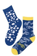 Хлопковые носки Goldfish (золотая рыбка) для мужчин и женщин с рыбами и пузырьками цена и информация | Женские носки | 220.lv