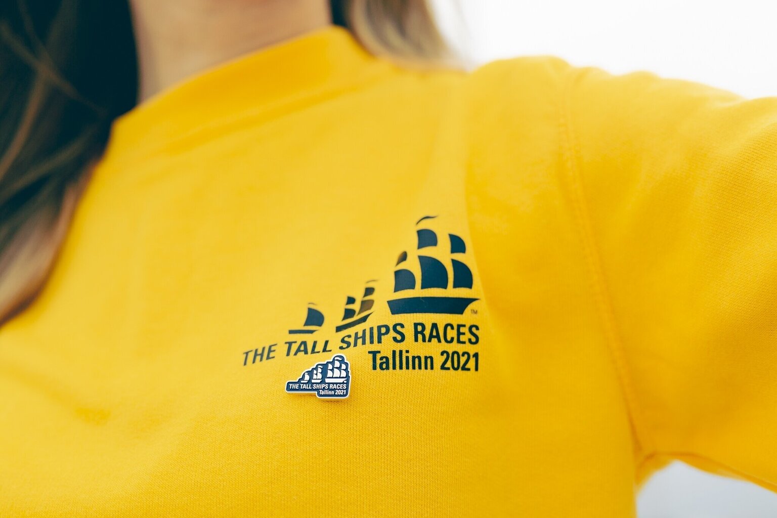 Krūšu nozīmīte The Tall Ships Races 2021, zilā krāsā cena un informācija | Piespraudes, brošas | 220.lv