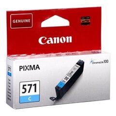 Картридж Canon CLI-571 CYAN 0386C001, голубой цена и информация | Картриджи для струйных принтеров | 220.lv