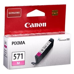 Картридж Canon CLI-571 MAGENTA 0387C001, цвет пурпурный цена и информация | Картриджи для струйных принтеров | 220.lv