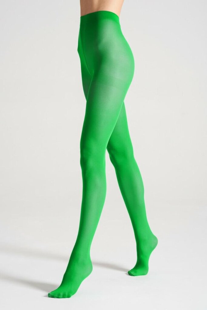 Vienkrāsainas sieviešu zeķubikses spilgti zaļā krāsā no elpojošas mikrošķiedras STIINA ELECTRIC GREEN цена и информация | Zeķubikses | 220.lv