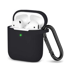 Защитный чехол с крючком для Apple AirPods — Чёрный цена и информация | Наушники | 220.lv