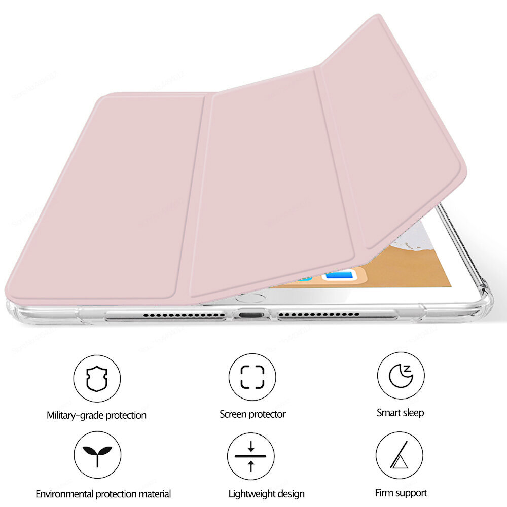 Apvalks priekš planšetdatora Apple iPad 9.7″ (2,3,4 gen) – Rozā cena un informācija | Somas, maciņi | 220.lv