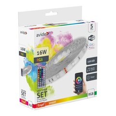 LED lente Avide 16W RGB 5m WIFI+Mūzikas vadība, ar tālvadības pulti, IP65 cena un informācija | LED lentes | 220.lv