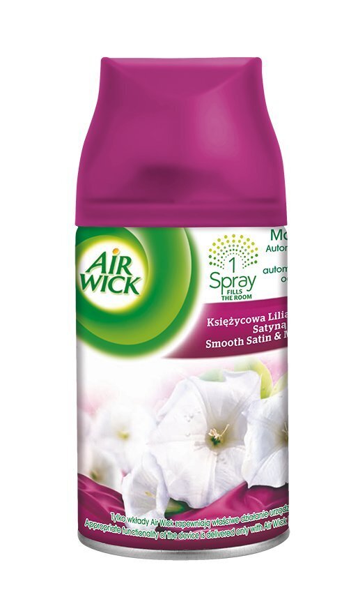 Gaisa atsvaidzinātājs AirWick FreshMatic Satin&Moon Lilly, 250 ml цена и информация | Gaisa atsvaidzinātāji | 220.lv