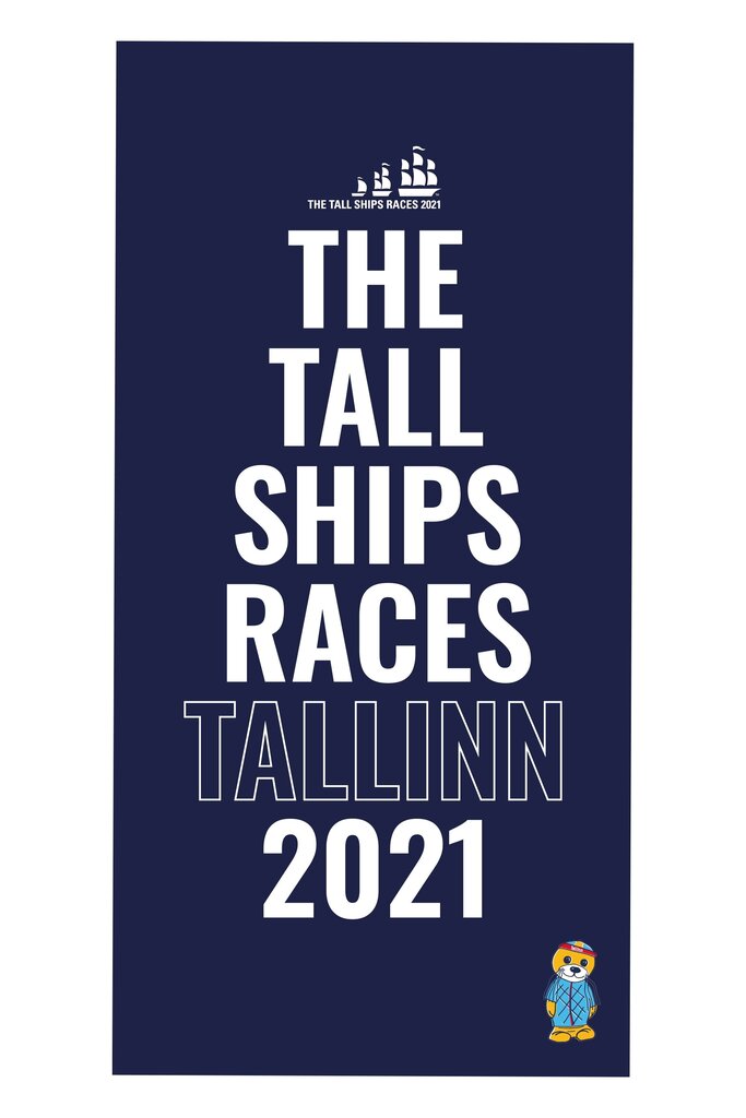 Mikrošķiedras pludmales dvielis zilā krāsā The Tall Ships Races 2021 cena un informācija | Dvieļi | 220.lv