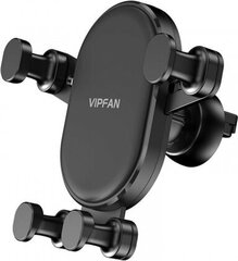 Vipfan H01 gravitācijas stiprinājums ventilācijas izvadam vai instrumentu panelim, regulējams (melns) cena un informācija | Auto turētāji | 220.lv
