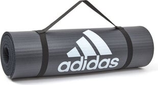 Adidas 10 mm ADMT-11015GR paklājiņš цена и информация | Коврики для йоги, фитнеса | 220.lv