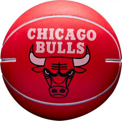 Баскетбольный мяч Wilson NBA Dribbler Chicago Bulls Mini Ball WTB1100PDQCHI цена и информация | Баскетбольные мячи | 220.lv