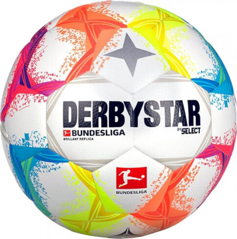 Derbystar Futbola Bundeslīga Brillant Replica v22 Ball 1343X00022 cena un informācija | Futbola bumbas | 220.lv