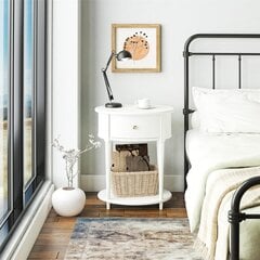 Прикроватная тумбочка Dorel Home, белый цвет цена и информация | Прикроватные тумбочки | 220.lv