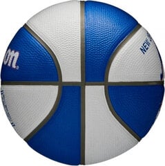 Баскетбольный мяч Wilson NBA Team Retro Brooklyn Nets Mini Ball WTB3200XBBRO цена и информация | Баскетбольные мячи | 220.lv