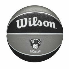 Баскетбольный мяч Wilson NBA Team Brooklyn Nets Ball WTB1300XBBRO цена и информация | Баскетбольные мячи | 220.lv