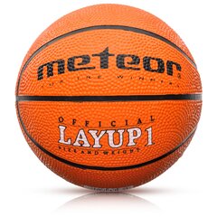 Баскетбольный мяч BASKETBALL METEOR LAYUP #1 orange цена и информация | Meteor Баскетбол | 220.lv