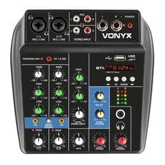 Audio mikseris ar USB/BT Vonyx VMM100 cena un informācija | Dj pultis | 220.lv